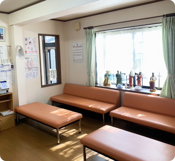 群馬県太田市,荻野整形外科クリニックの待合室
